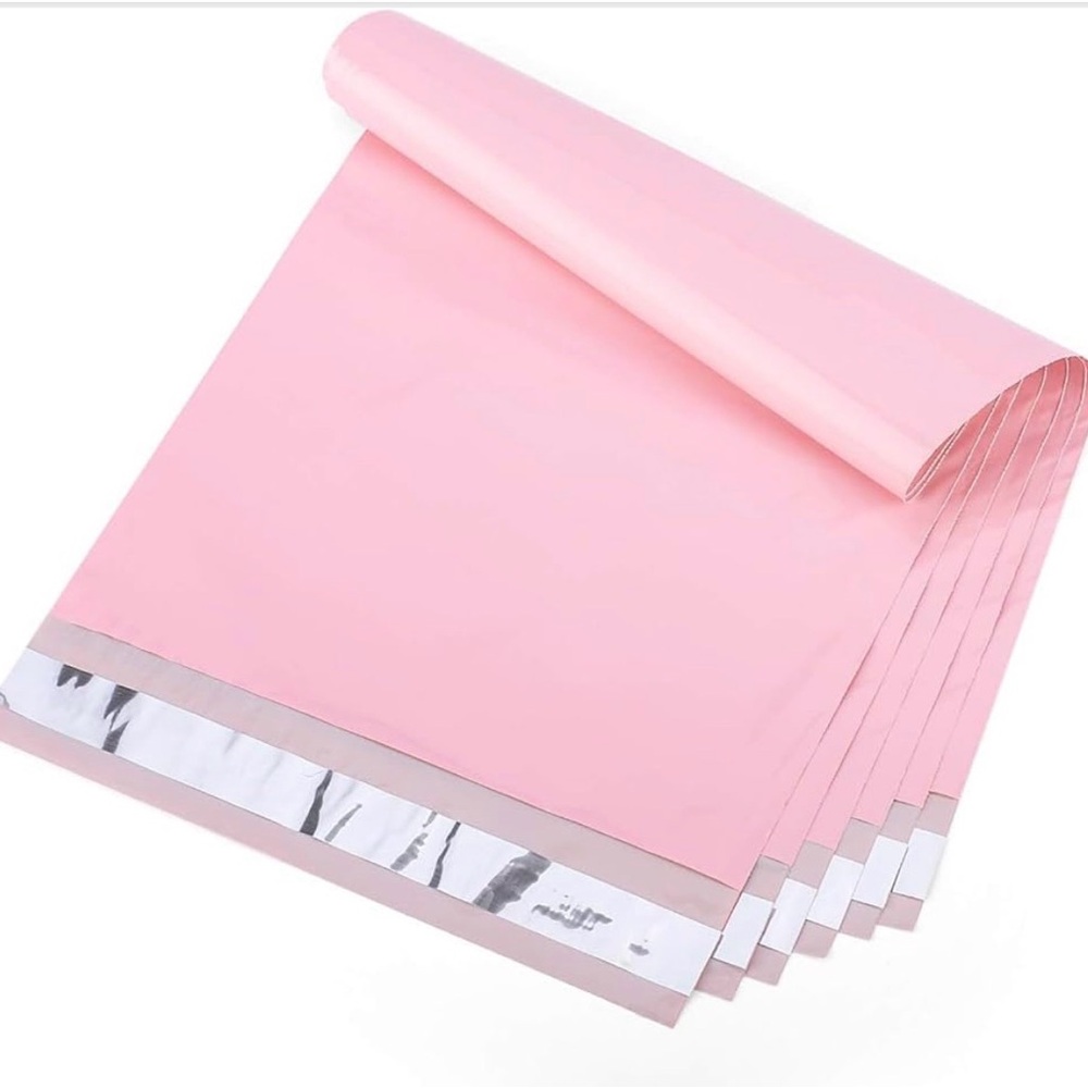 20 Pink Polymailers & 20 Assorted Thank You Cards